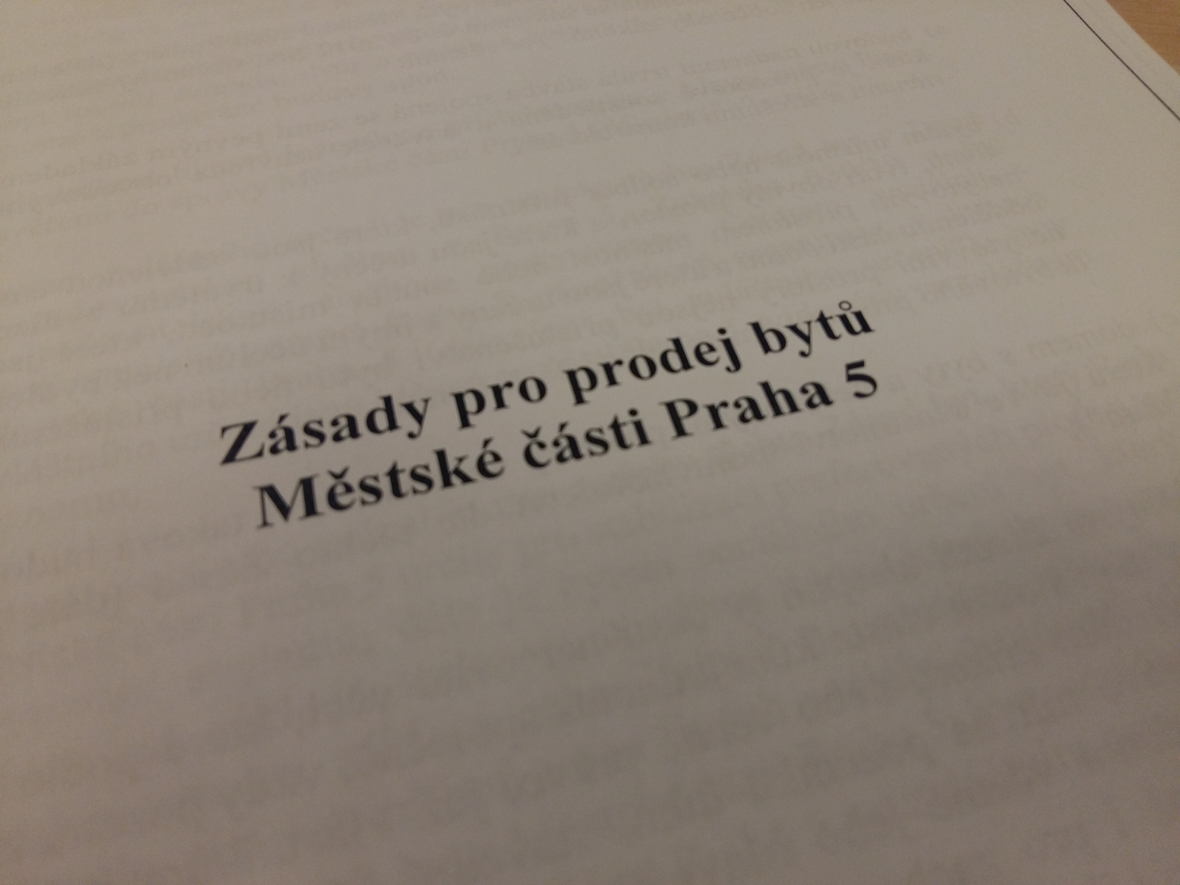 Zastupitelstvo schválilo Zásady pro prodej bytů