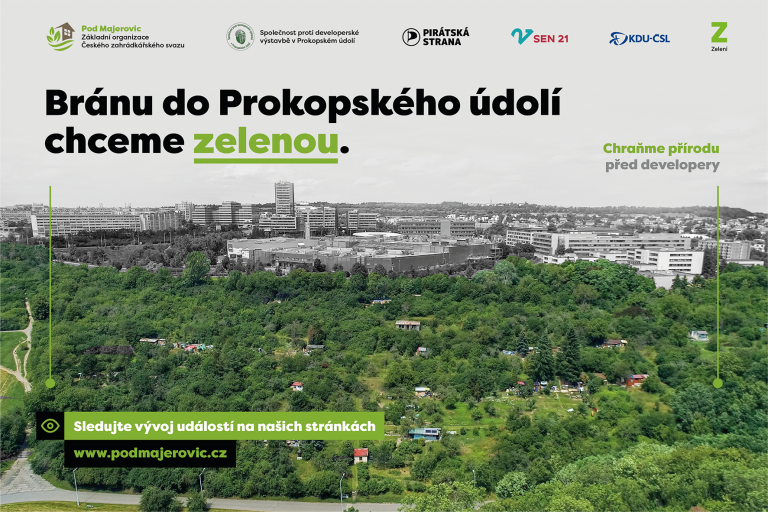 Chraňme společně Pod Majerovic: Zelení se připojili ke společnému prohlášení