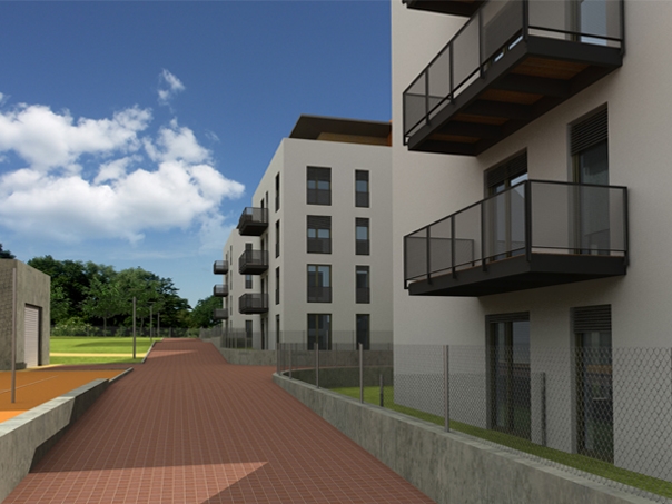 Projekt bytových domů (zdroj: Atelier 2H)