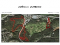 Vyznačení změny území, kterého se rozšíření golfového hřiště týká