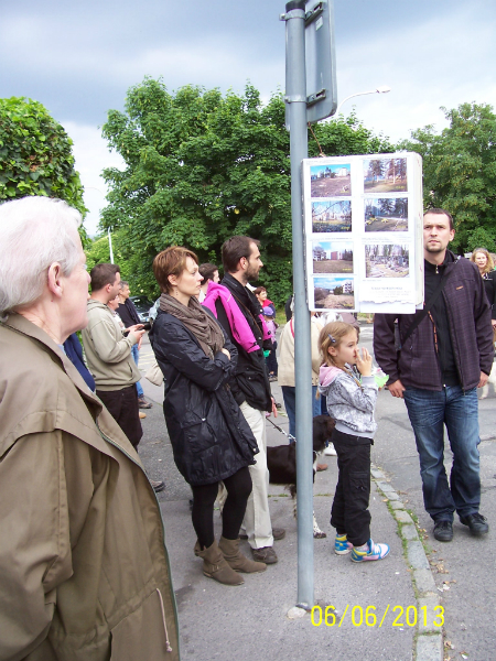 Demonstrace proti výstavbě Na pláni (6. 6. 2013)
