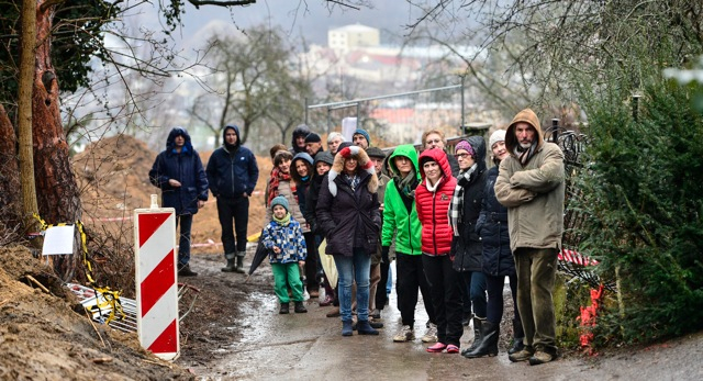 Stavba v ulici Pod ateliery (autor: CNC/David Malík 20. 2. 2016)