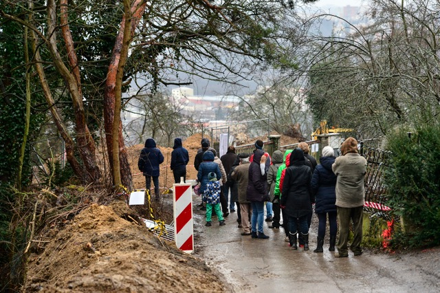 Stavba v ulici Pod ateliery (autor: CNC/David Malík 20. 2. 2016)