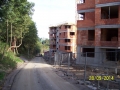 Ulice U slévárny. Jak se tady budou chodci vyhýbat autům ? (autor: Drahomír Bárta, 28. 9. 2014)