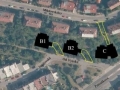 Umístění tří viladomů